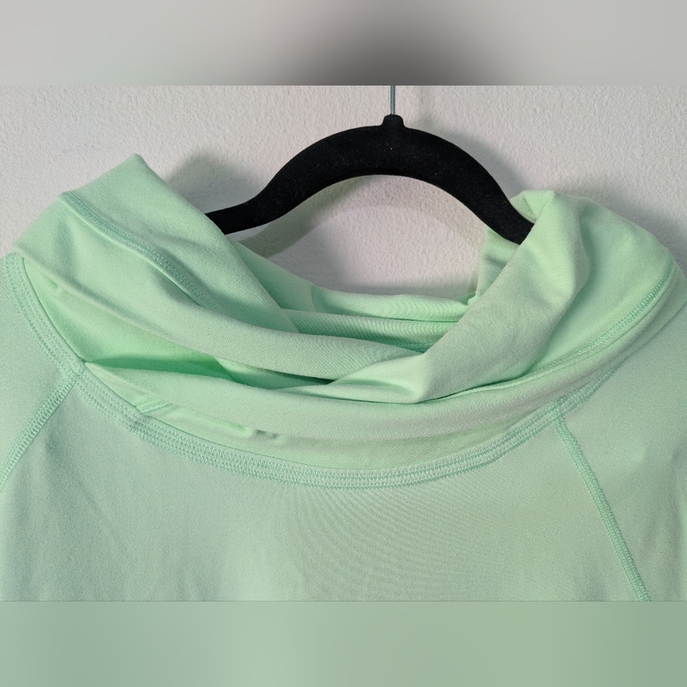 LULULEMON HEALTHY HEART FRESH TEAL PULLOVER BUTTERY SOFT Mint Green Sz 6 - 8 - Picture 7 of 11